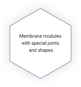 Modules with non-standard joints/shapes