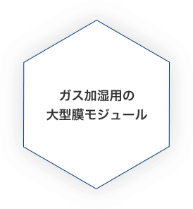 ガス加湿用の大型膜モジュール